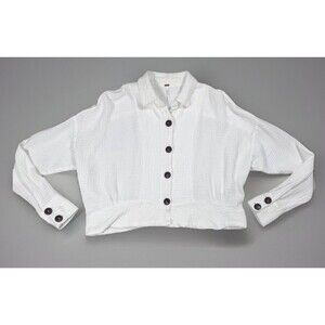 Free People Sun Streaks Muslin Button Up Boho Festival Top Womens Small